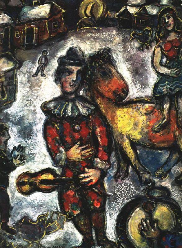 Cirque au Village contemporain Marc Chagall Peintures à l'huile